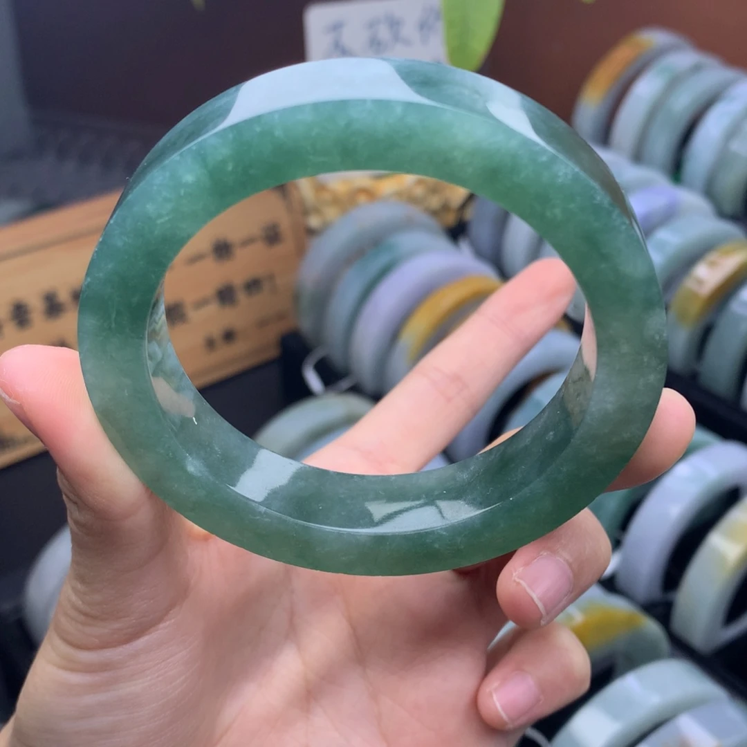 未镶嵌手镯定制翡翠定制不退不换