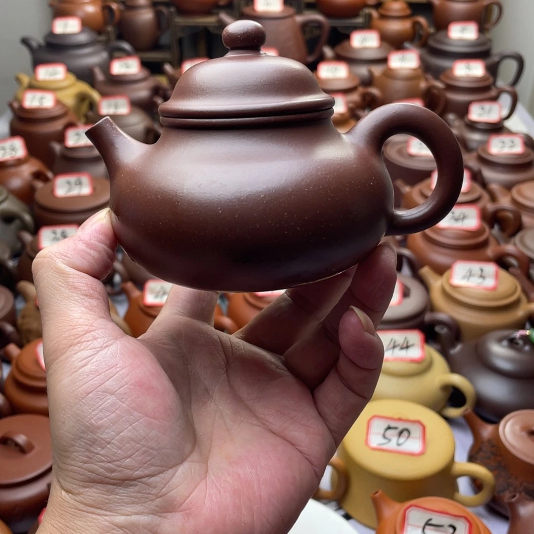 往***味茶壶紫砂宜兴紫砂半手工