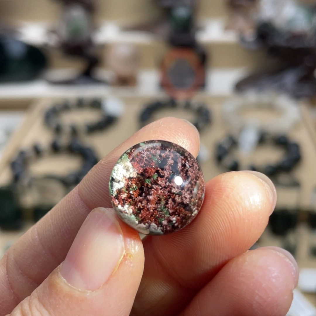 颈饰未镶嵌水晶彩幽灵聚宝盆单珠