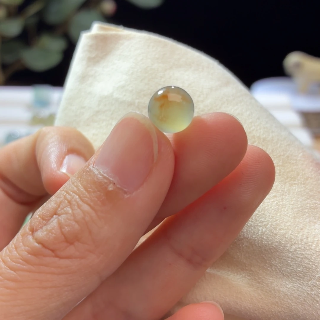 定制翡翠未镶嵌卡8.8意境黄