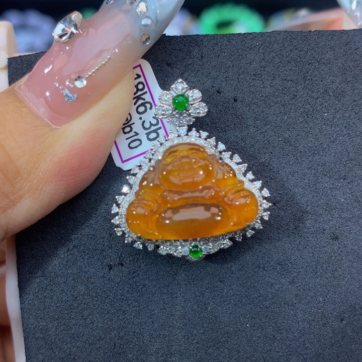 18K金镶嵌手链翡翠翡翠