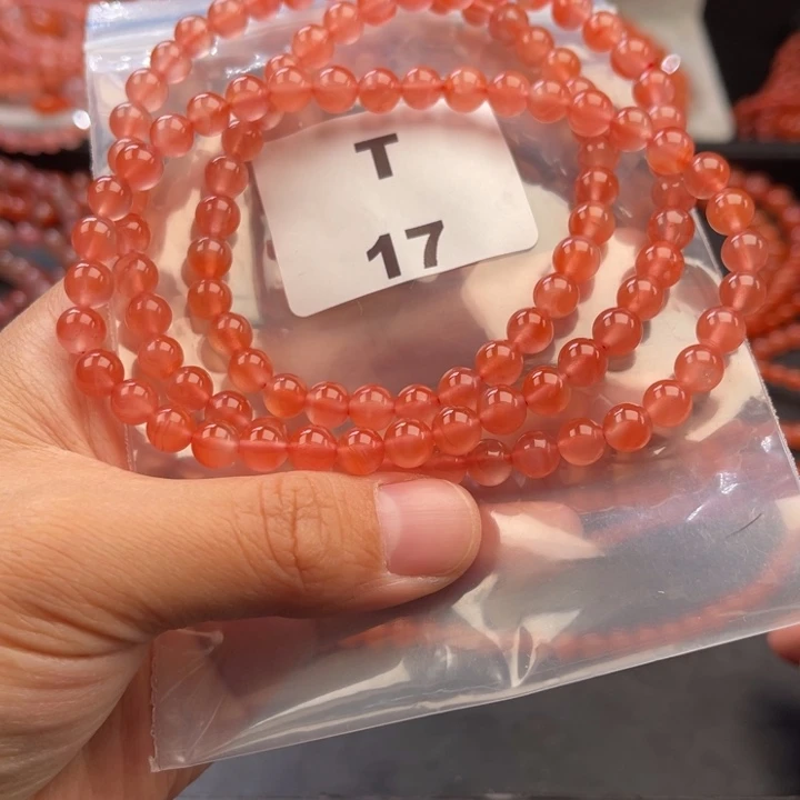 南红玛瑙未镶嵌多样性发货默认微瑕称重6mm