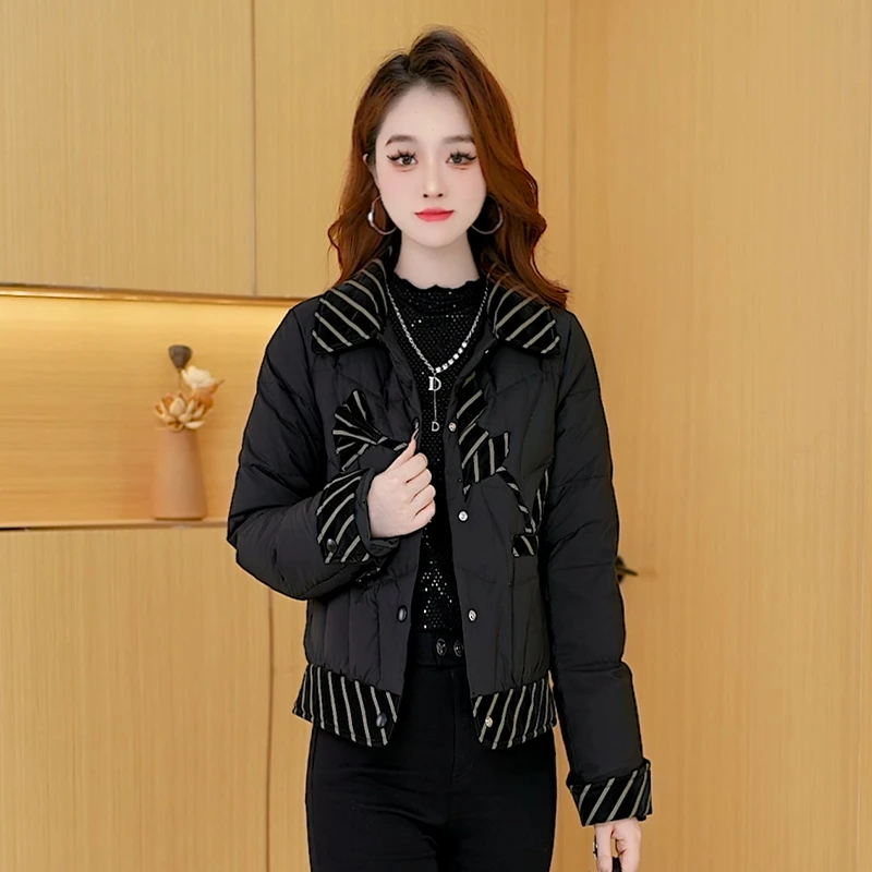 【羽绒服】冬季白鸭绒羽绒服百搭新款时尚气质休闲保暖外套女小个