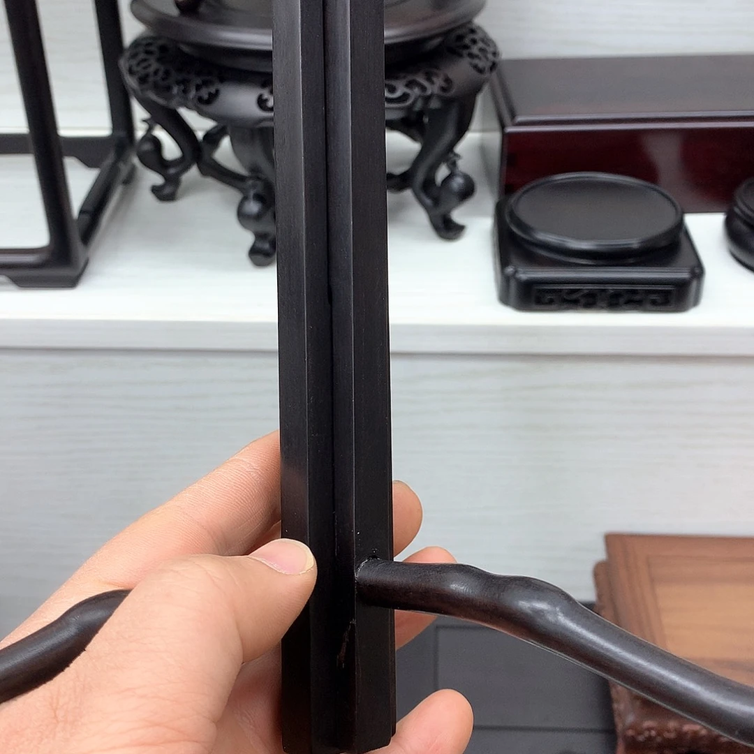 藤类紫光檀茶饼架