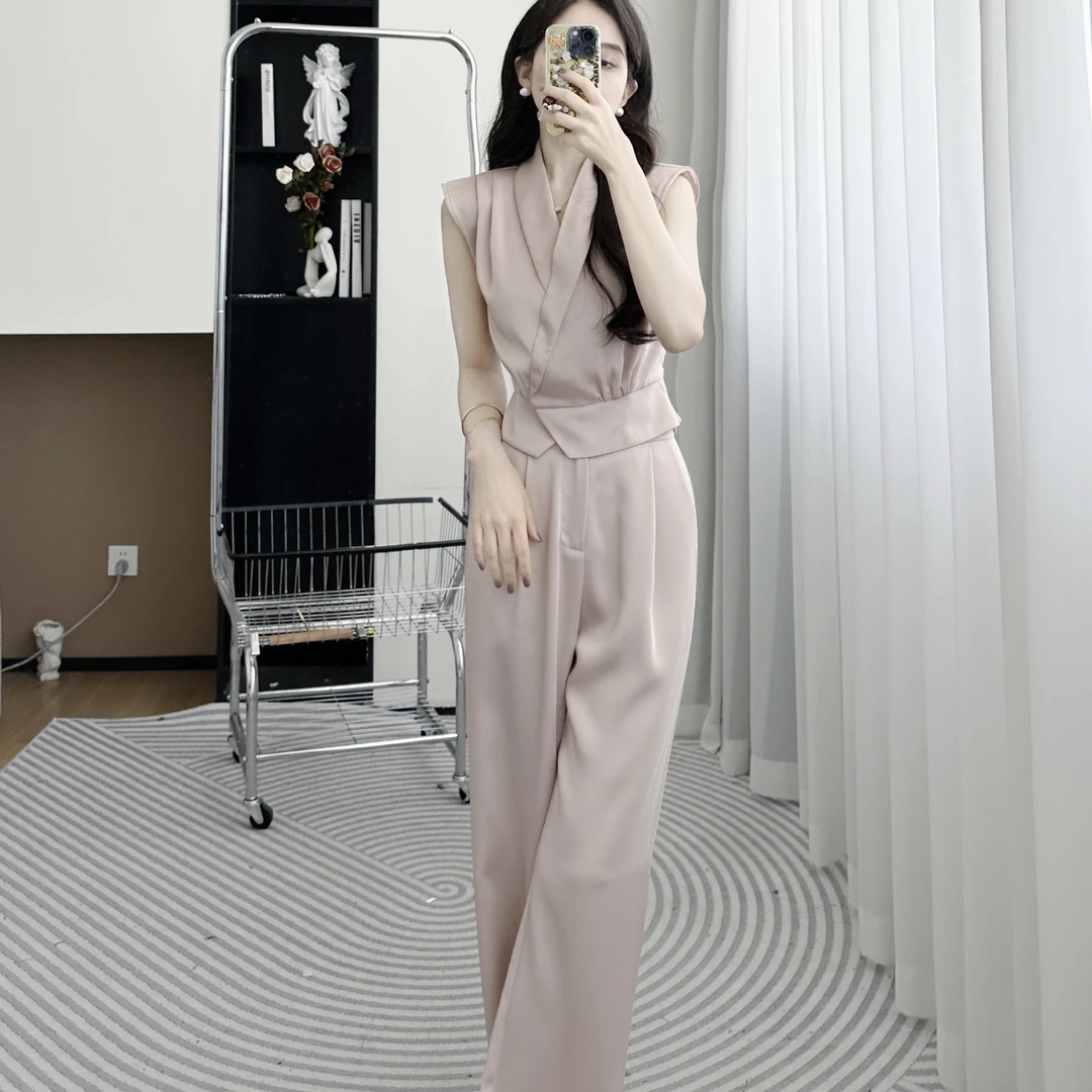 小八定制25夏新小个子气质高级休闲时尚优雅上衣+裤子 10401 LSC