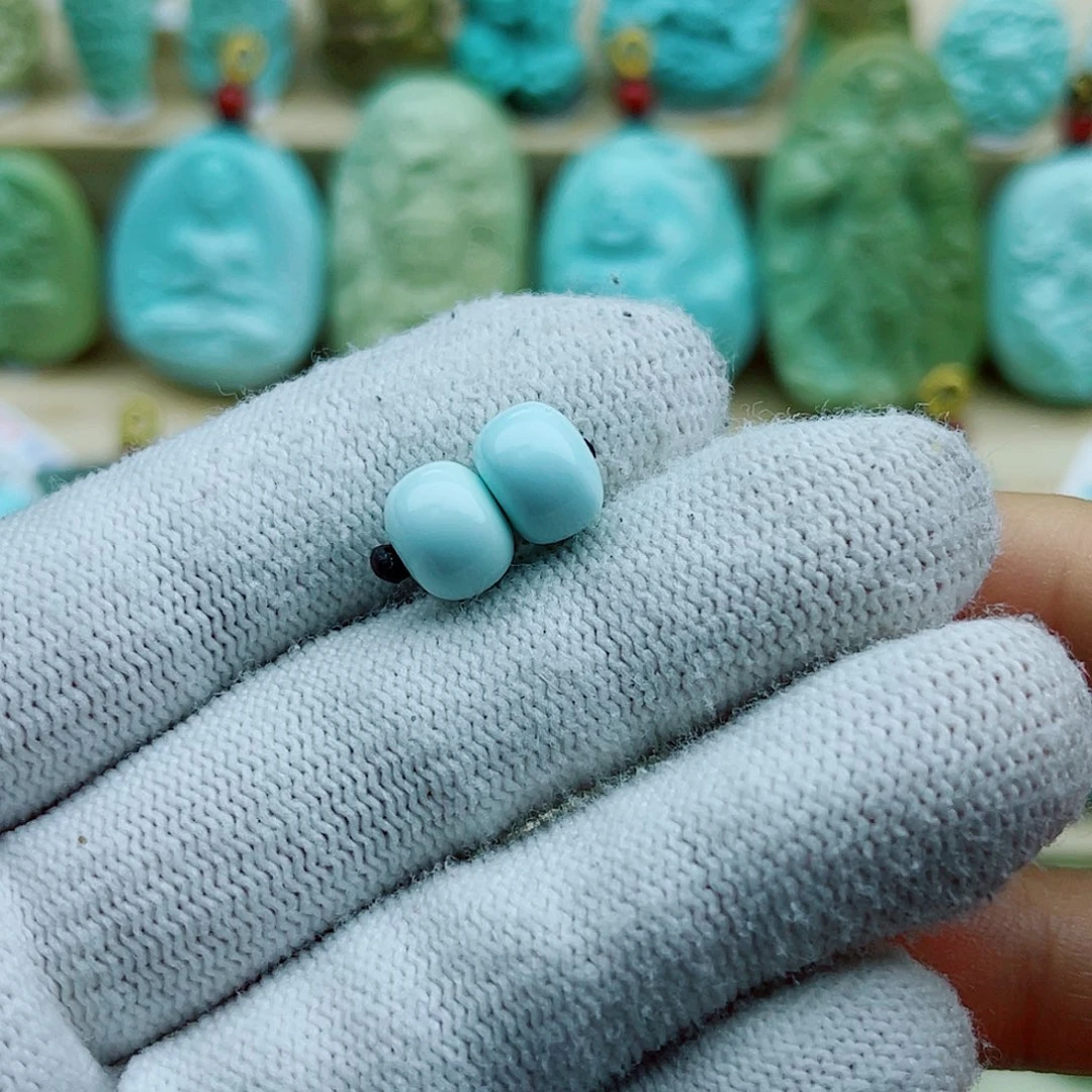 绿松石未镶嵌珠宝奇石9mm