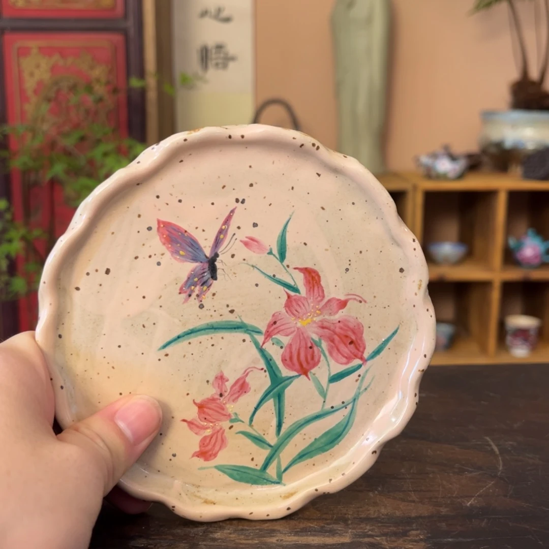 柴烧手工手绘陶瓷