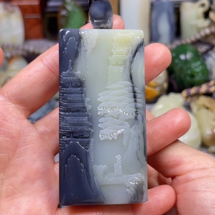 和田玉未镶嵌挂件