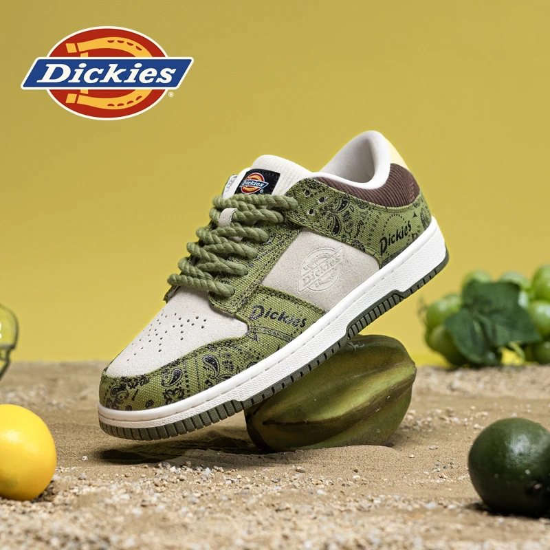 Dickies2025新款男鞋时尚潮流低帮鞋百搭透气小众复古休闲板鞋