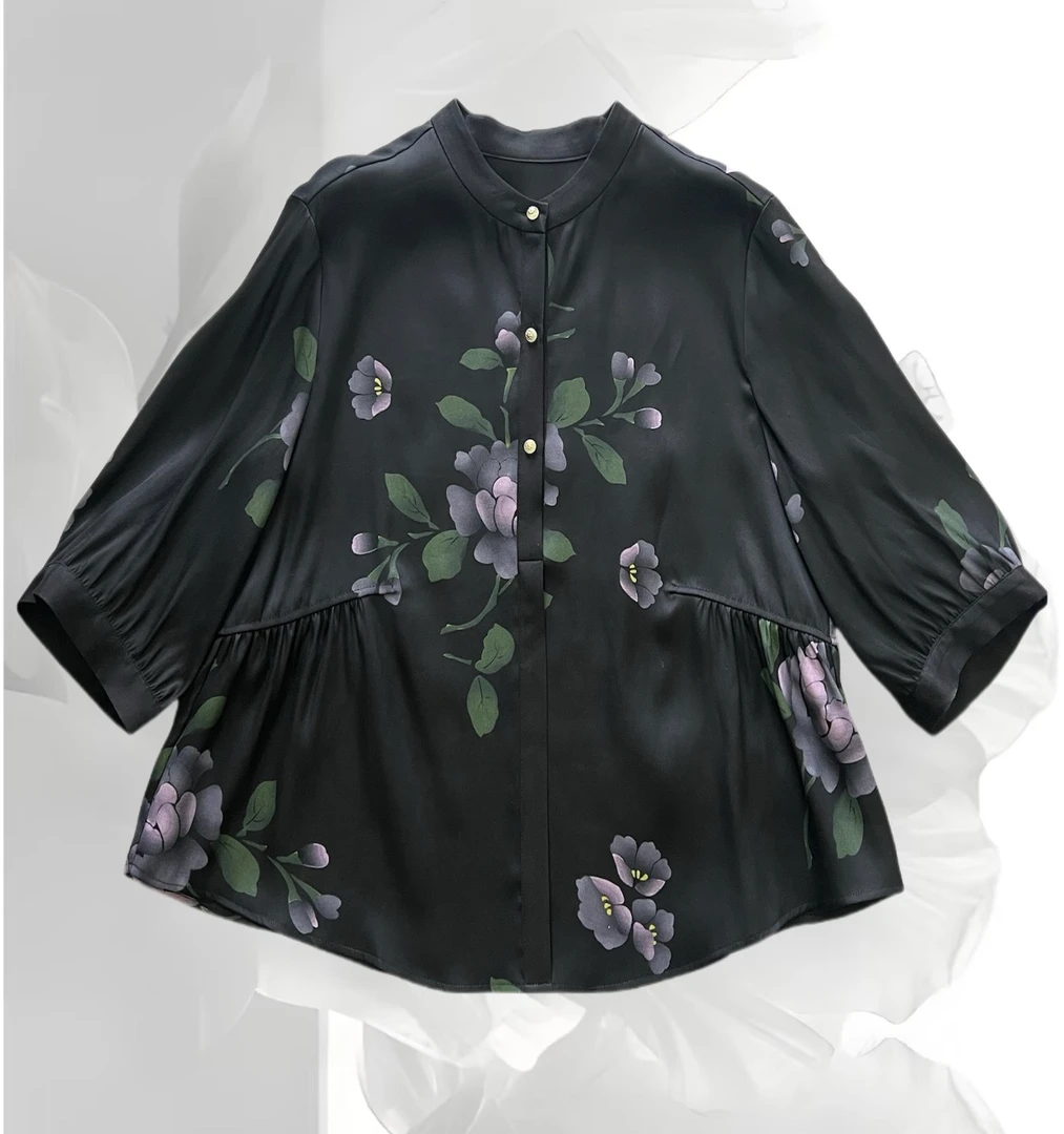 【奥兰多多&杨子家轻奢定制】中式气质上衣8526