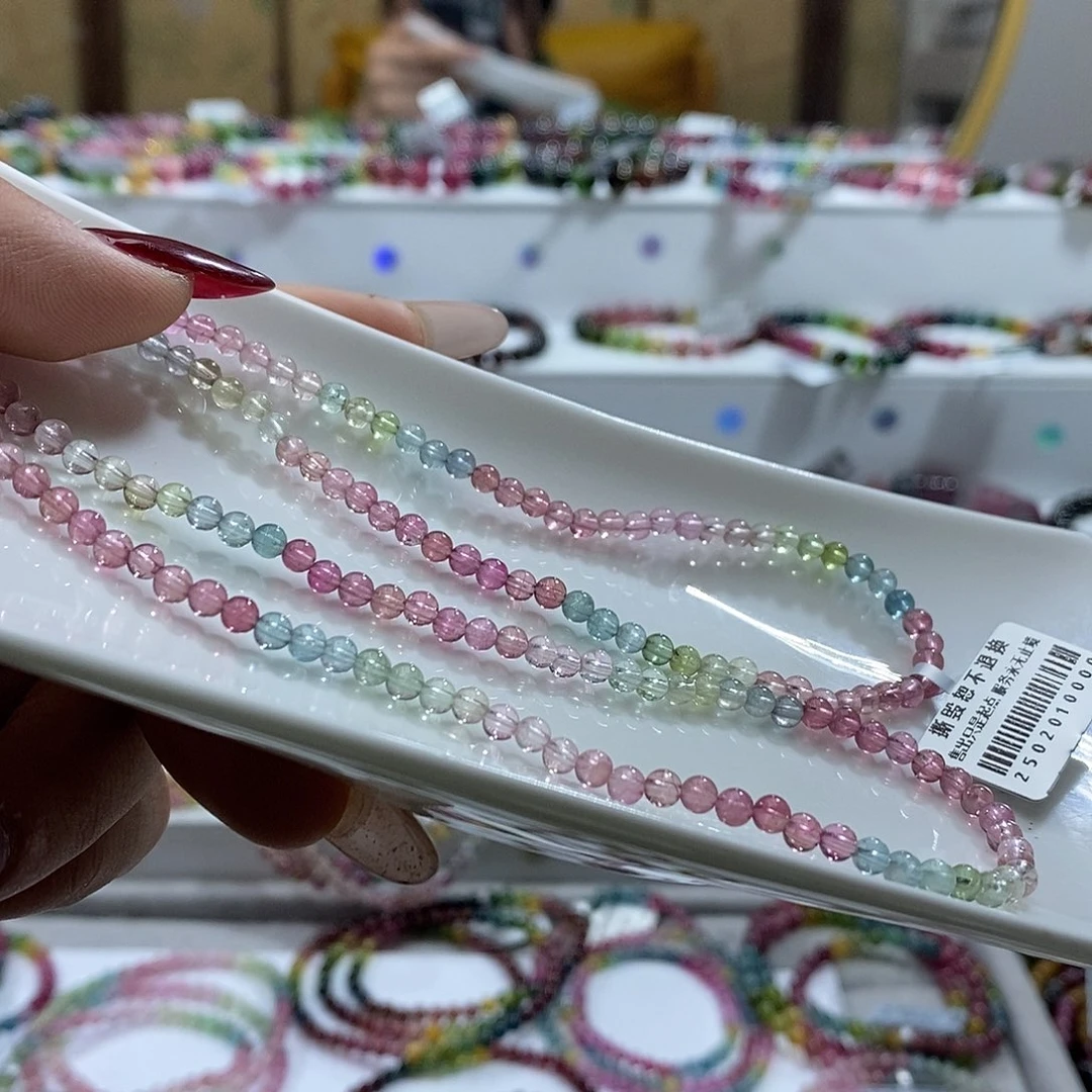 碧玺手链未镶嵌多样性发一条