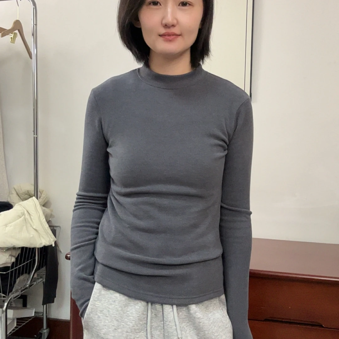 （女小立领)高品质真德绒系列-480g加厚不起静电保暖衣自发热DZ032