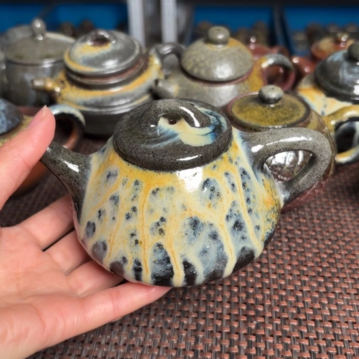 茶杯紫砂北**光炫彩石瓢