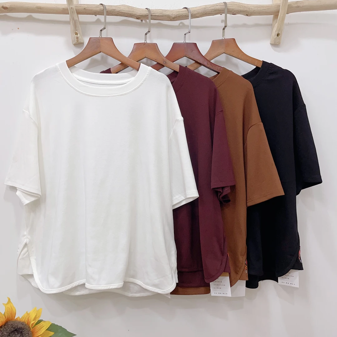 【木木新品】8185#刺绣棉t