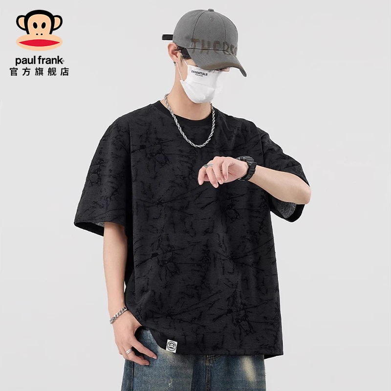paul frank/大嘴猴美式潮牌短袖t恤男士夏季薄款休闲百搭宽松上衣