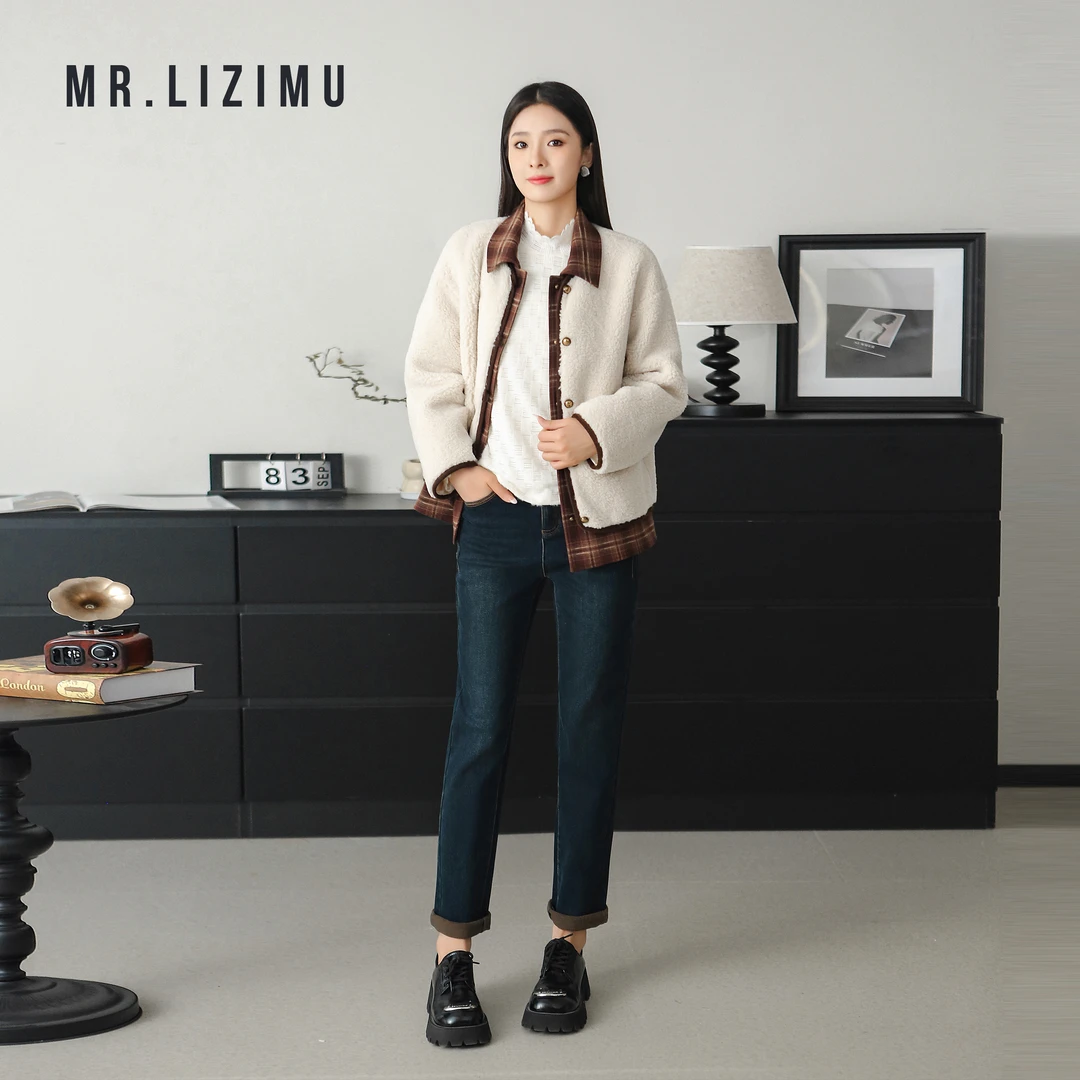 李子木先生「欧若风穿搭」潮牌外套女拼接春秋短外套薄款小香风外套