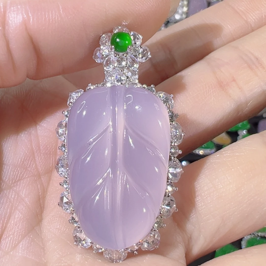 玛瑙/玉髓颈饰银S925镶嵌