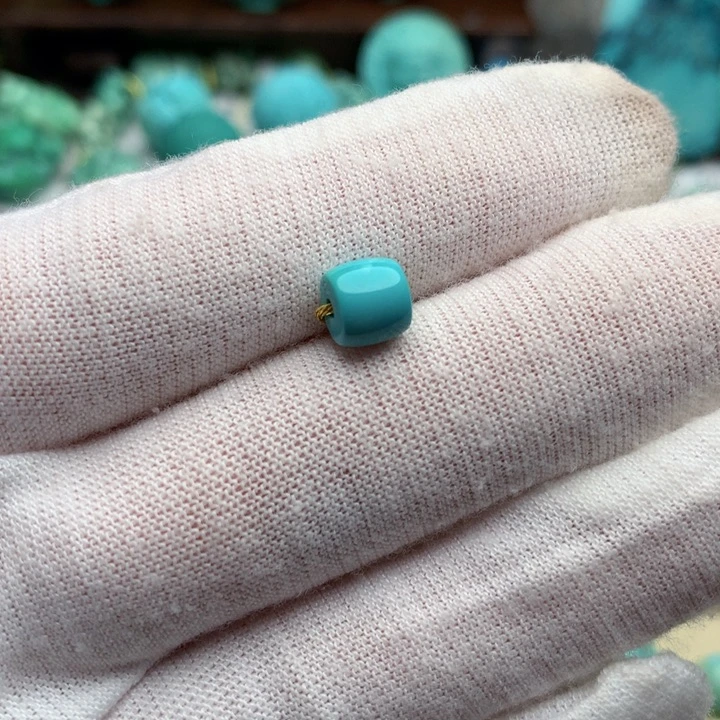 绿松石未镶嵌珠宝奇石6.7mm