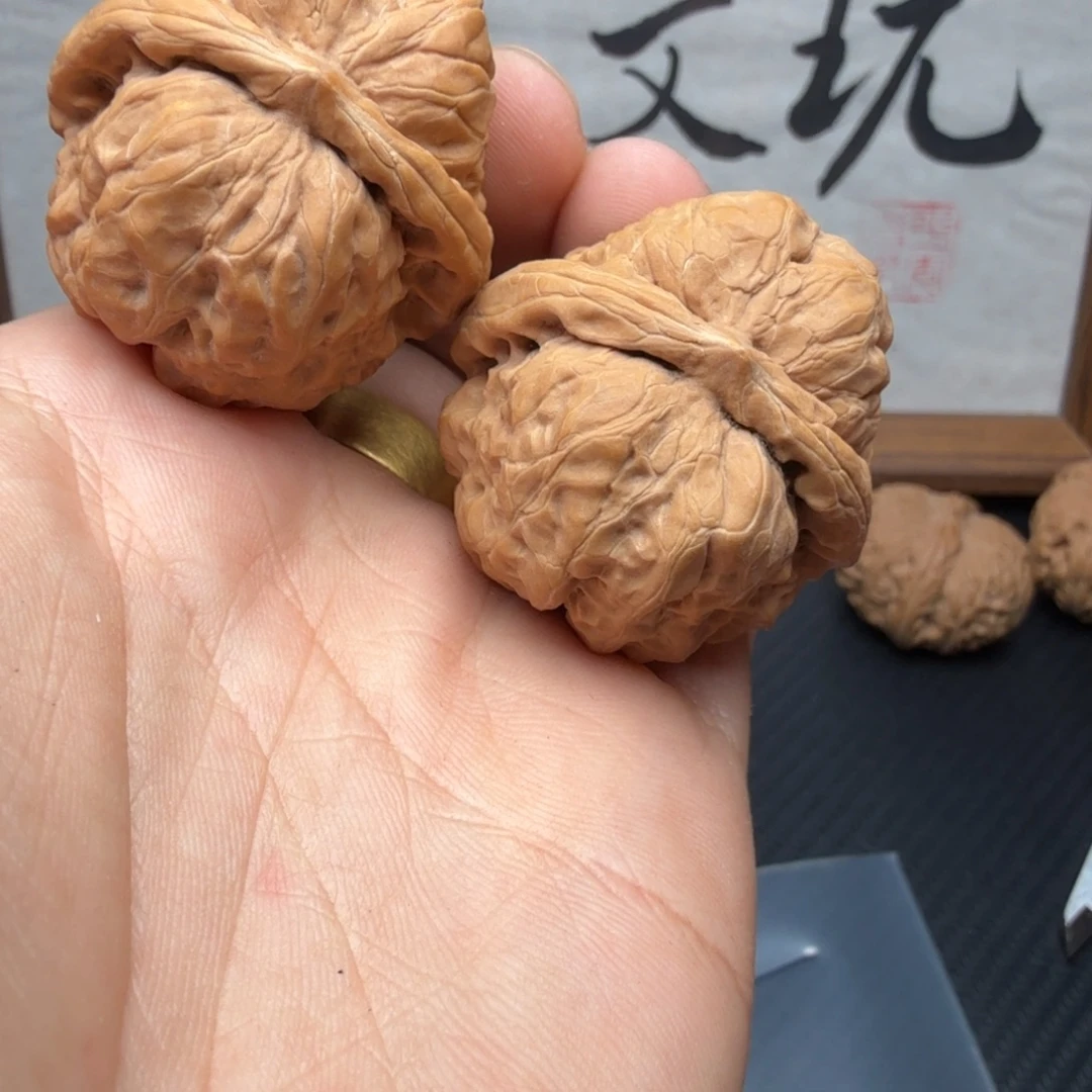 我***字吊坠文玩核桃38全品蛤蟆货头