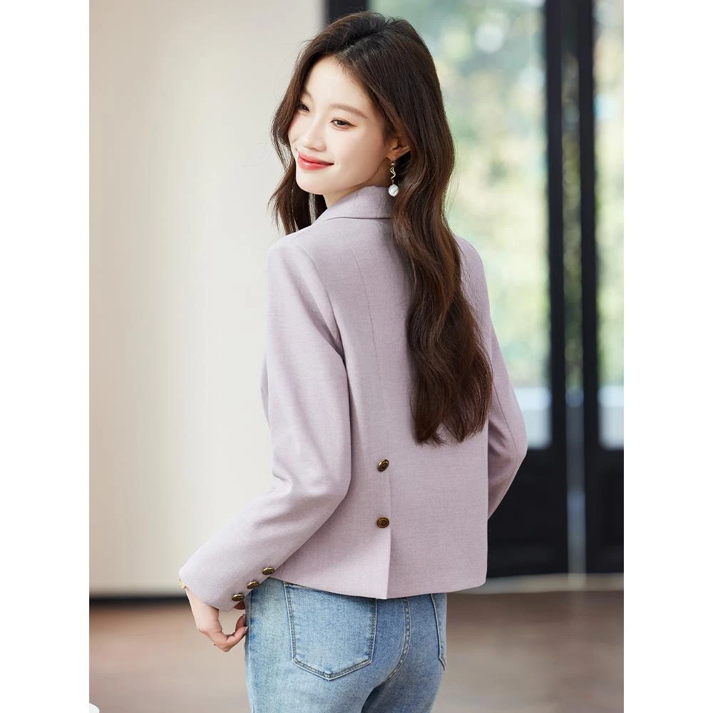 西装夹克女式2026春秋季新款小休闲女式短款今年流行的西装优雅上