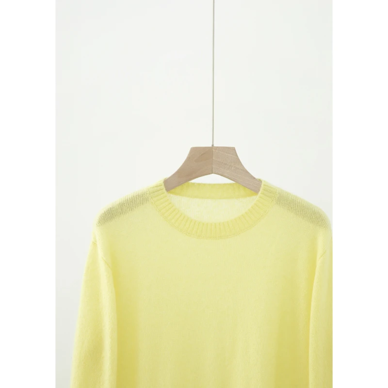 黄蓝圆领减龄薄25春针织衫ZZS4K2902