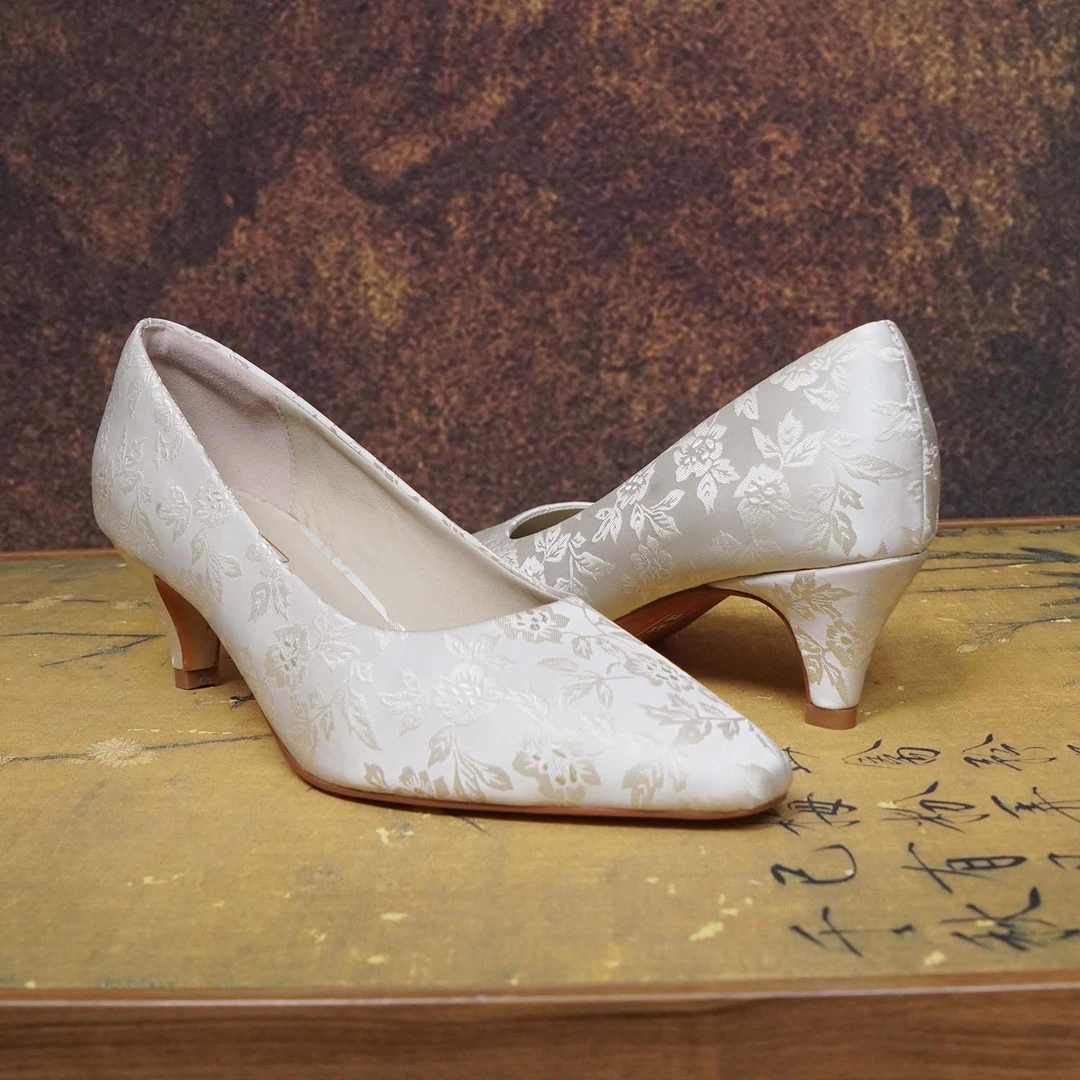 [枫林婉]（玉楼春晓）新中式国风时尚粗高跟气质典雅魅力百搭款女鞋