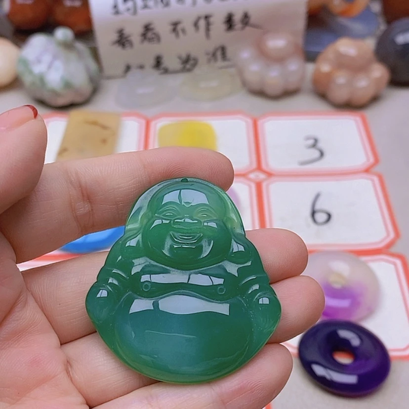 【闪购商品】未镶嵌玛瑙/玉髓珠宝半成品水**青