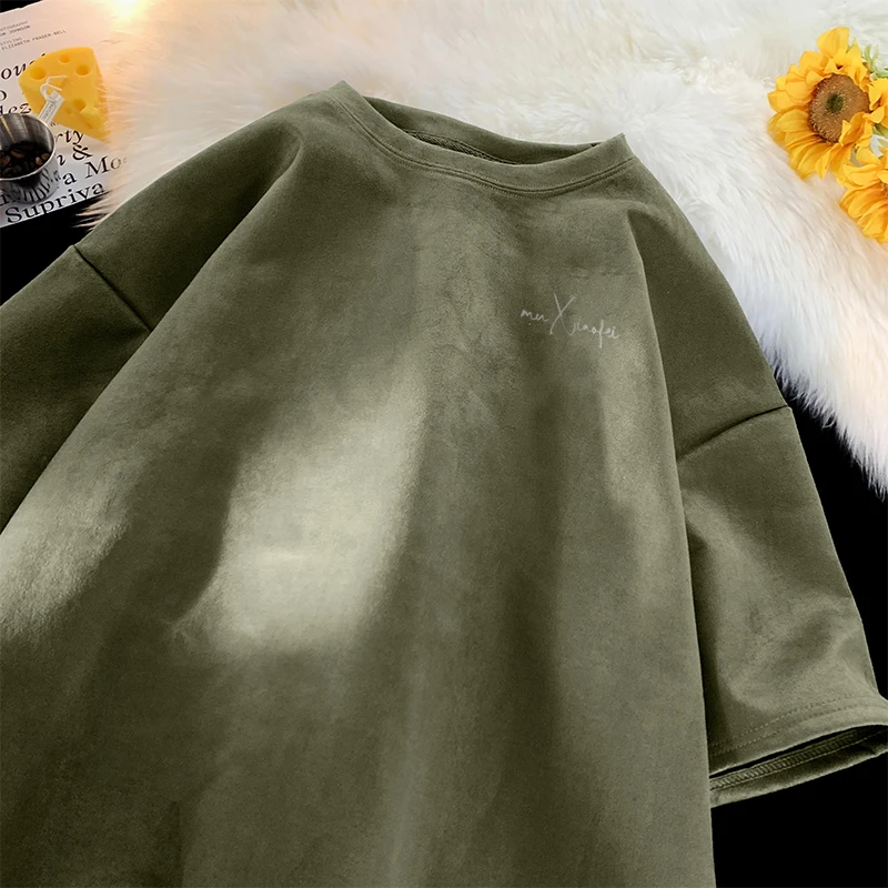 痞帅男2025夏季潮牌美式高街重磅T恤宽松ins印花百搭小众休闲