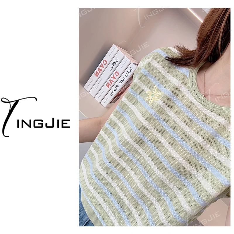 B2893夏季短袖针织上衣