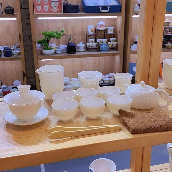 纯白羊脂玉套装套装