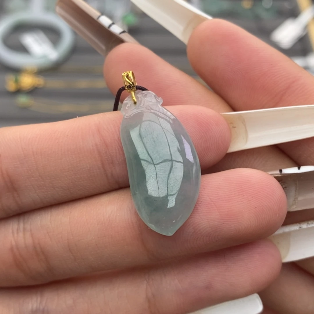 【闪购商品】颈饰18K金镶嵌翡翠