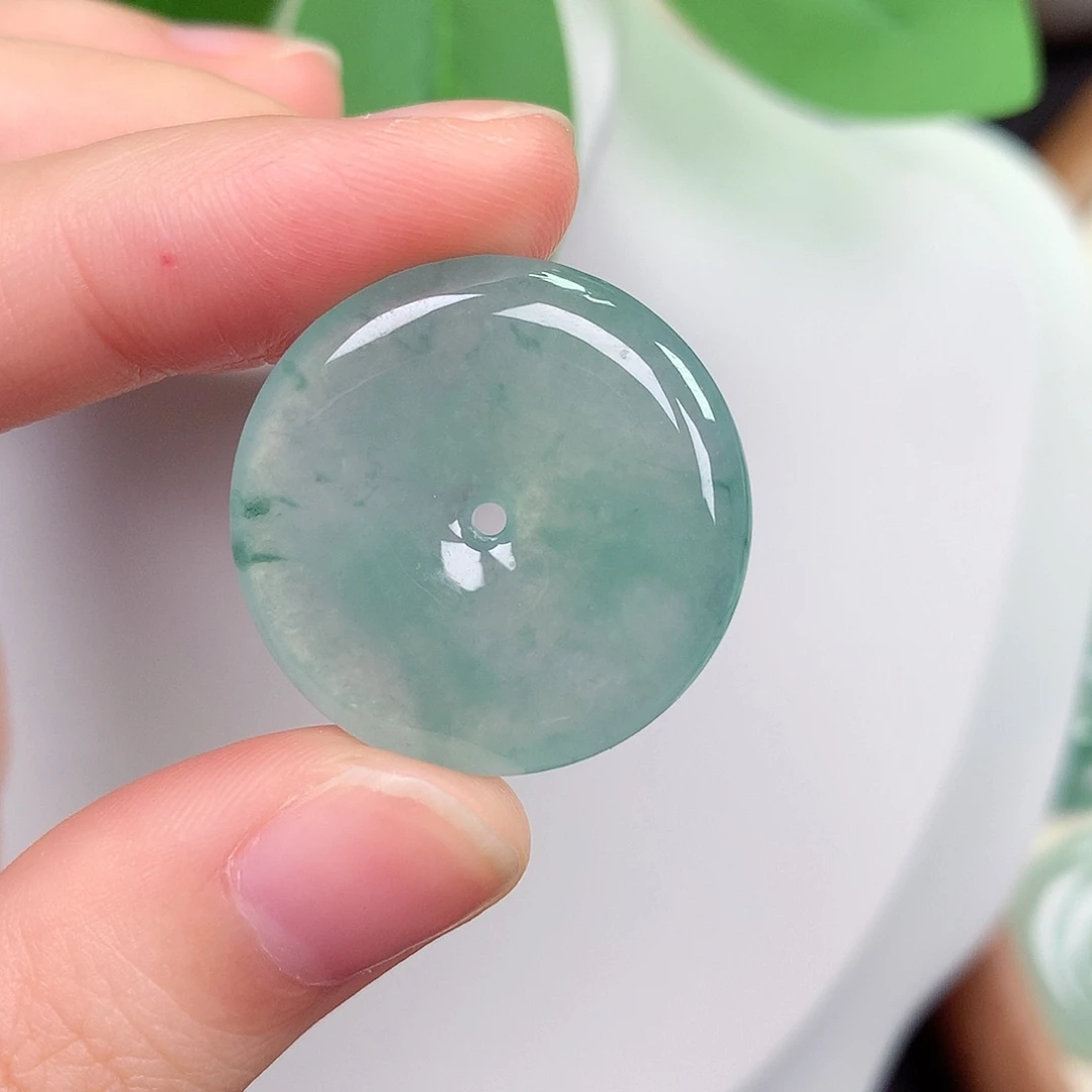 颈饰未镶嵌翡翠平安扣 25.3-4.8mm