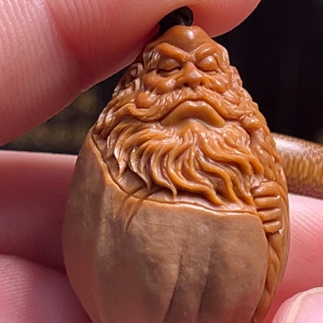 橄榄核吊坠张*包衣达摩