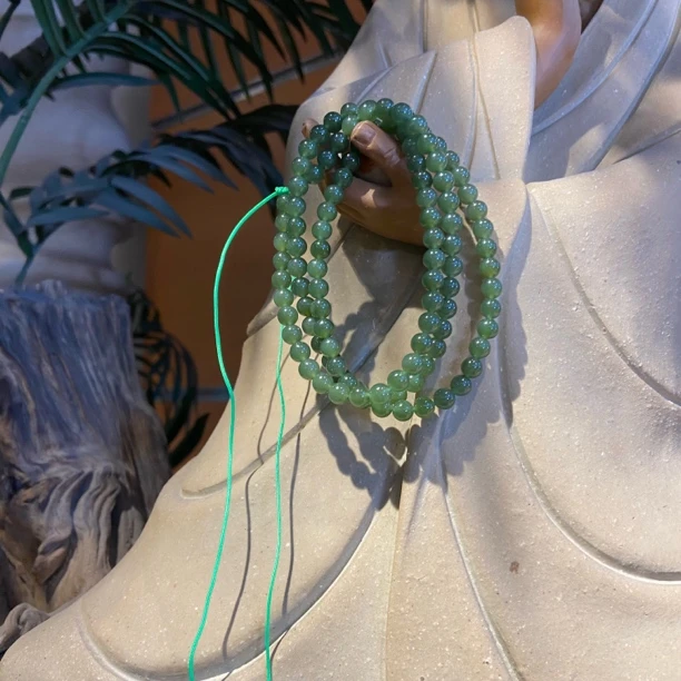 和田玉/碧珠项链/微色差