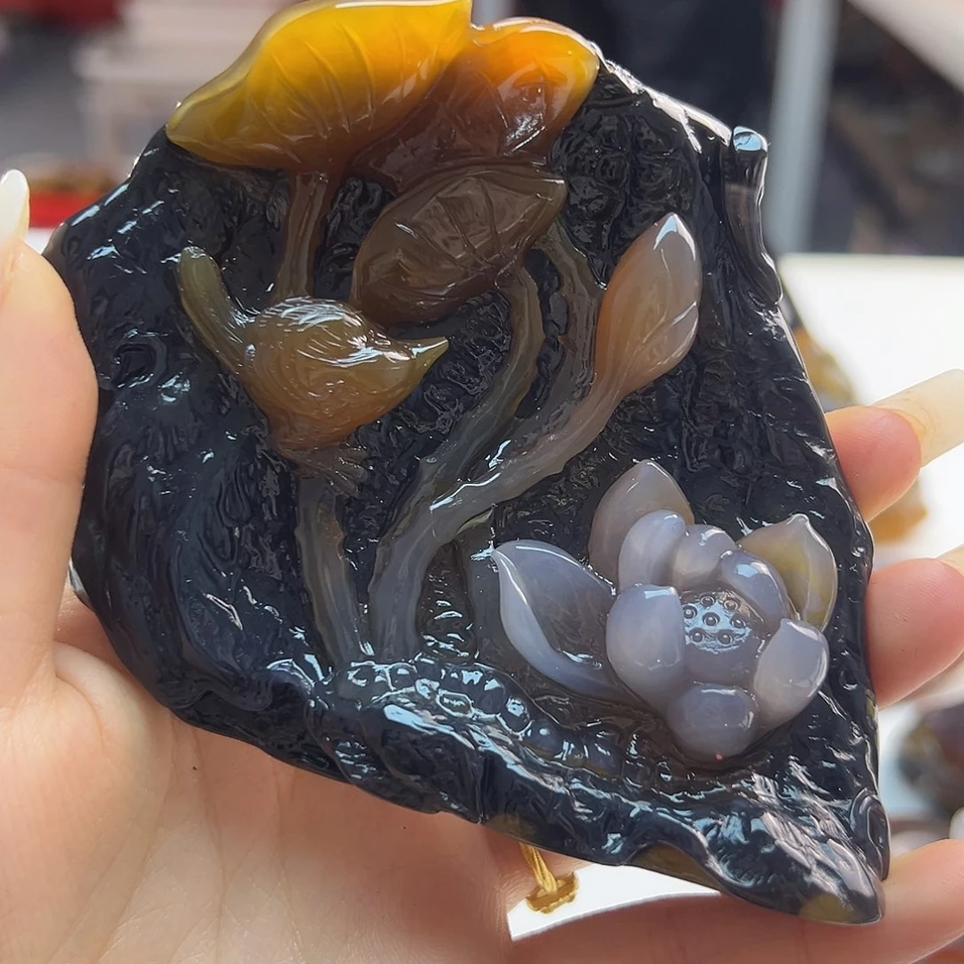 甜***甜玛瑙/玉髓未镶嵌吊坠(不含链)