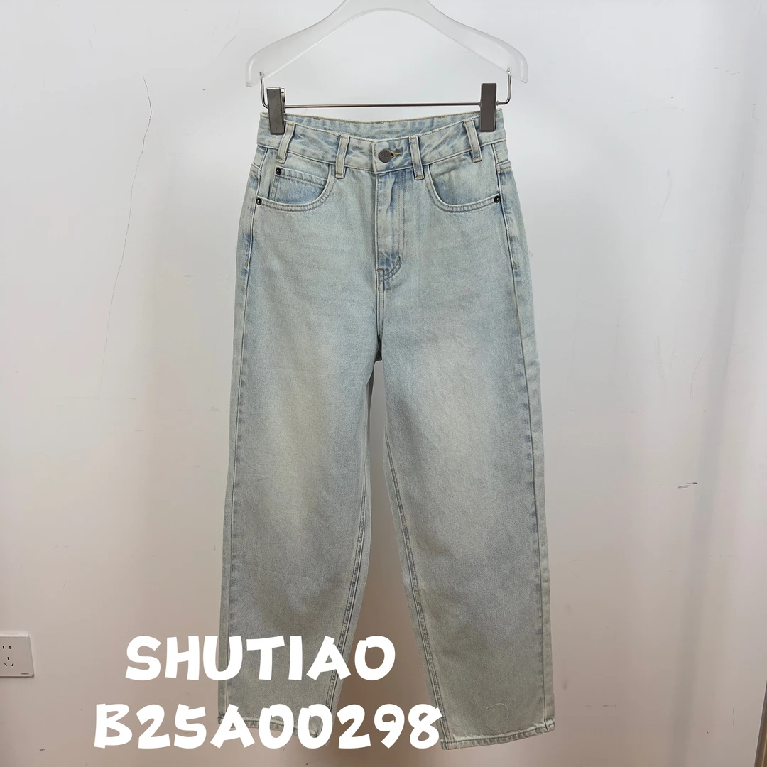 【SHUTIAO】2024秋冬：新款小众设计款牛仔裤B25A00298
