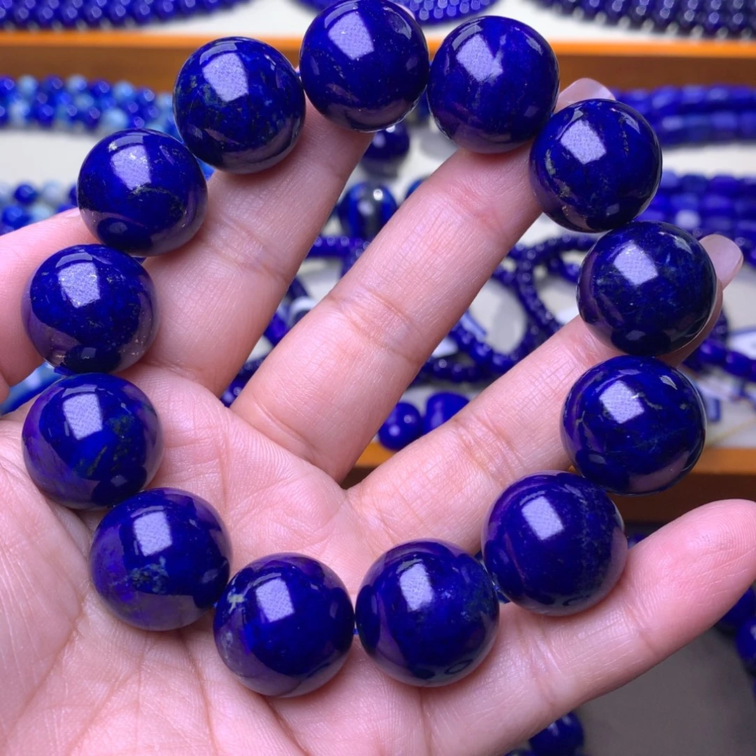 青金石未镶嵌手串18.5m