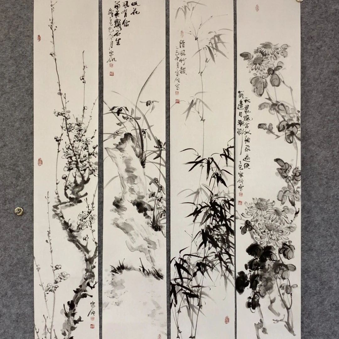 不***华国画花鸟作品写意