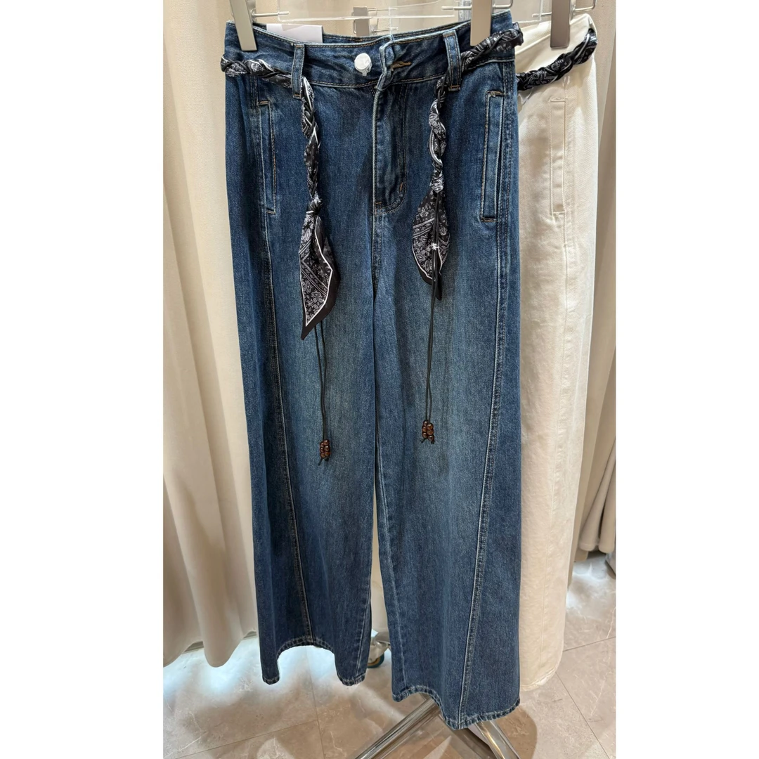 2025夏季新款潮流风格时尚牛仔裤女