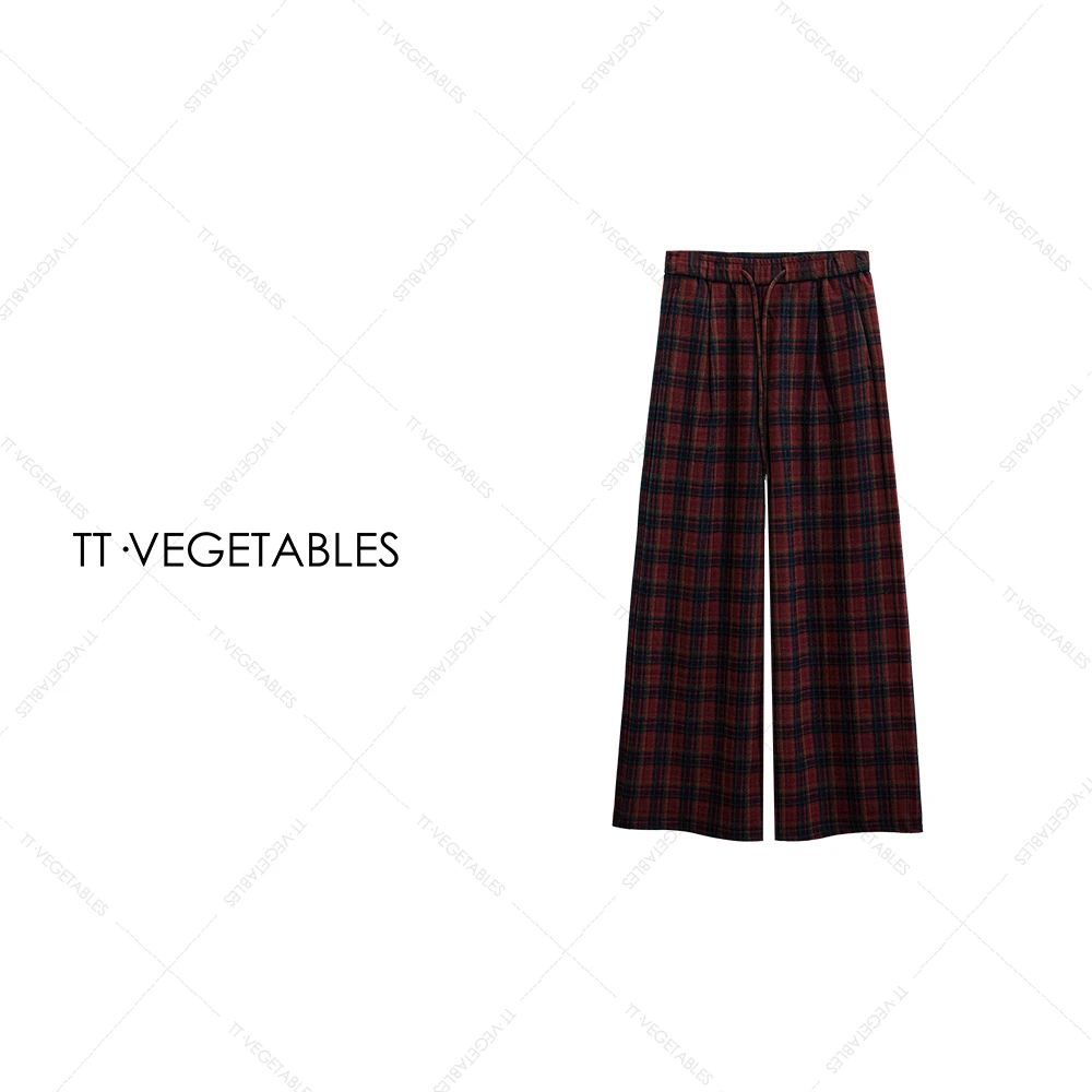 噢芬/小个子【盏安】 羊毛混纺休闲裤时尚宽松裤子521428