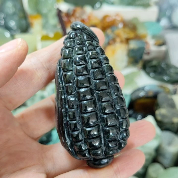 岫玉未镶嵌手把件款式