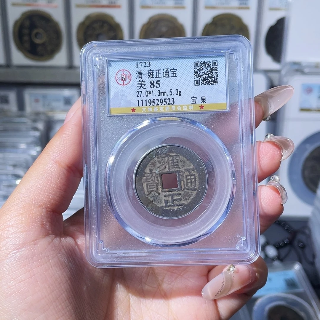 星***修铜夏夏,雍正通宝,评级码9523