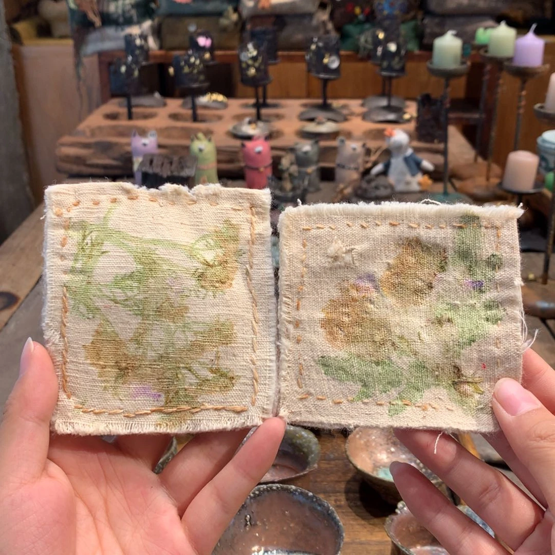 紫砂手工制作 蚕丝茶垫随机发