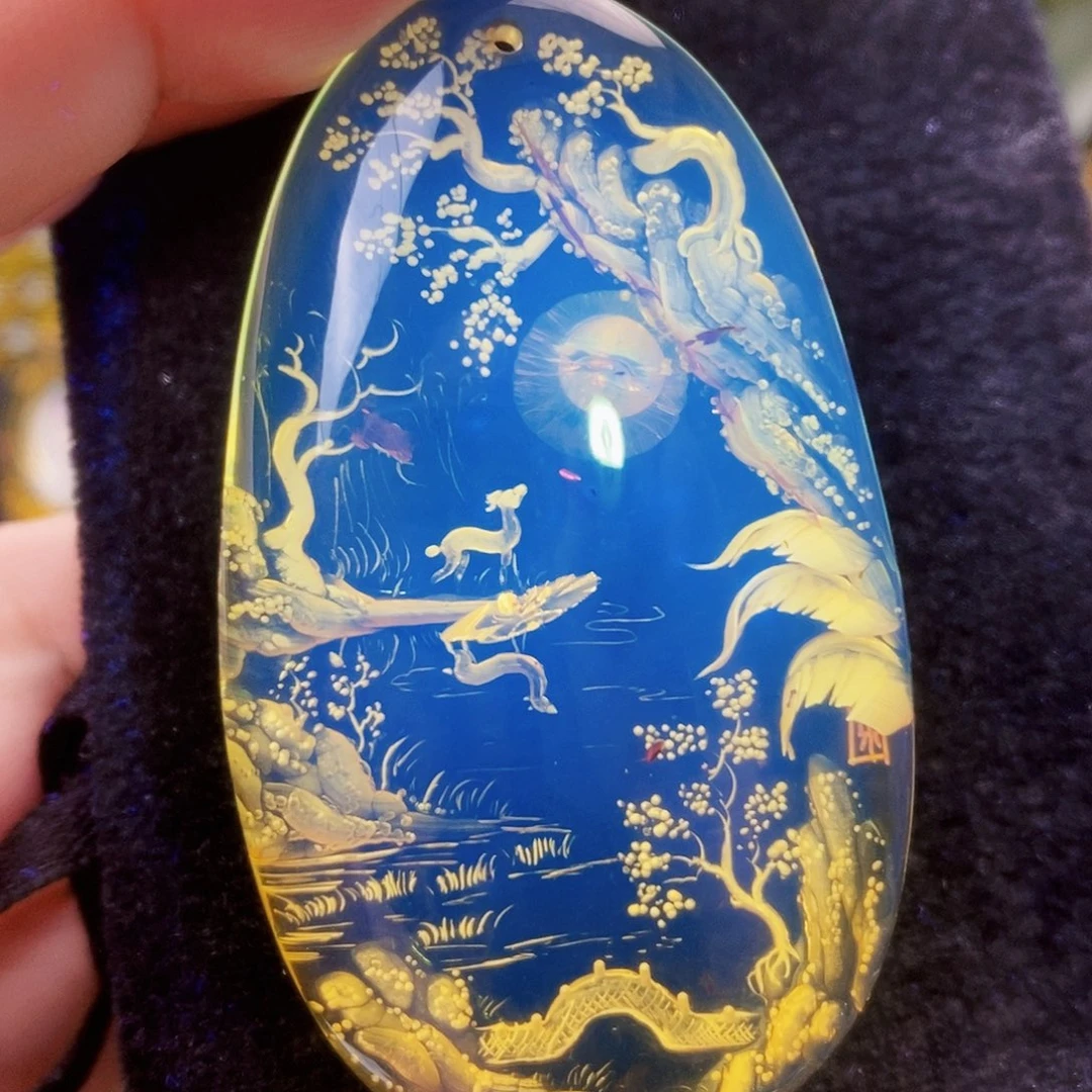 【闪购商品】琥珀（花珀）吊坠(不含链)未镶嵌