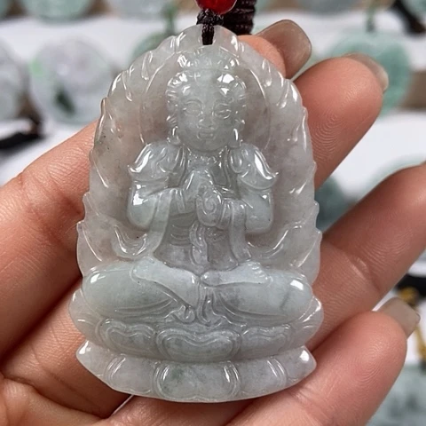 翡翠颈饰未镶嵌观音福利