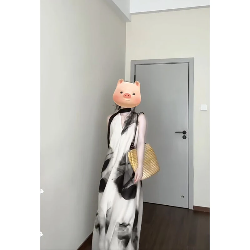 法式气质轻奢高级感连衣裙女2025夏季新款宽松百搭减龄感时尚长裙