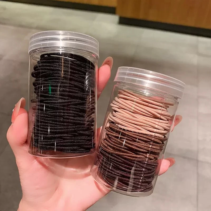 简约时尚新款高弹力基础款皮筋日常百搭通勤扎发发圈舒适便捷耐用