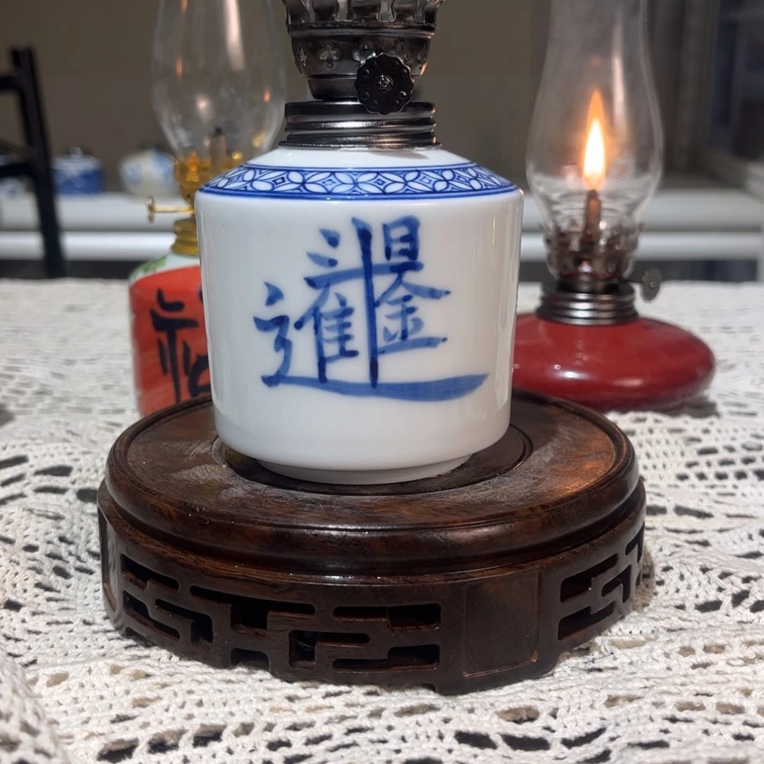 摆件景德镇陶瓷香薰灯