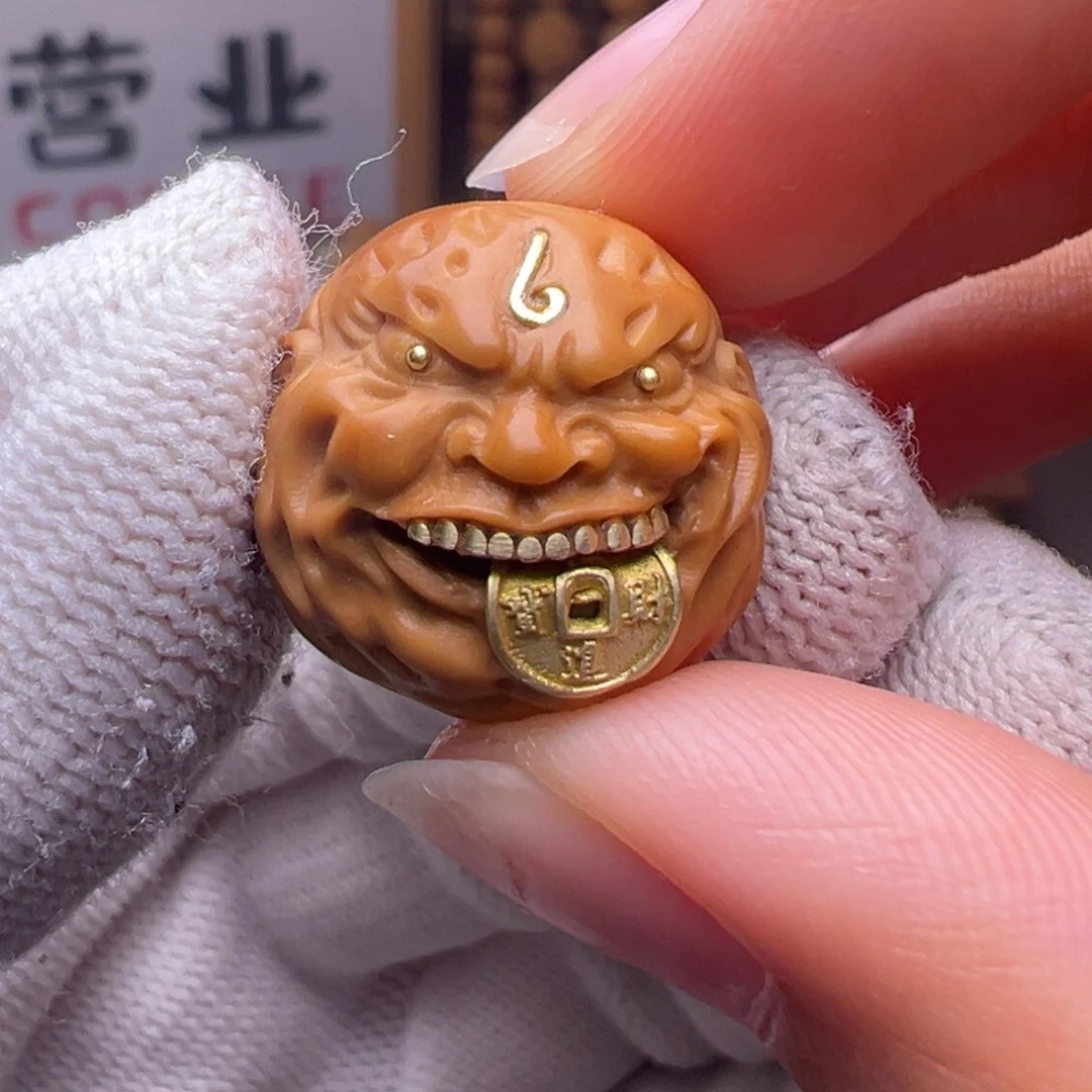 文玩核桃把件镶嵌款见钱眼开18➕尺寸全品有正常封口线