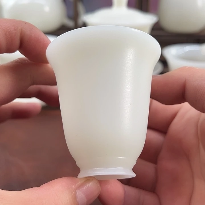 微瑕：精修底/隐唐窑/璞玉素烧70ml铃铛杯
